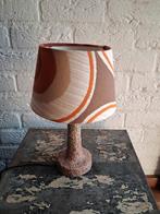 Vintage Berken Keramieken Tafellamp Retro, Gebruikt, Vintage, Ophalen of Verzenden, Minder dan 100 cm