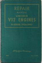 Lincoln V12 engines repair manual (A1046) auto, Auto diversen, Handleidingen en Instructieboekjes, Ophalen of Verzenden