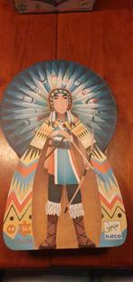 Djeco Puzzel Jonge Indiaan - 36 Stukjes, Ophalen, 10 tot 50 stukjes, Zo goed als nieuw, 4 tot 6 jaar