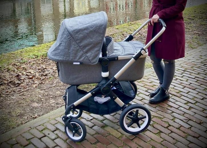Bugaboo Fox kinderwagen stoel + wieg - veel accessoires ZGAN, Kinderen en Baby's, Kinderwagens en Combinaties, Zo goed als nieuw