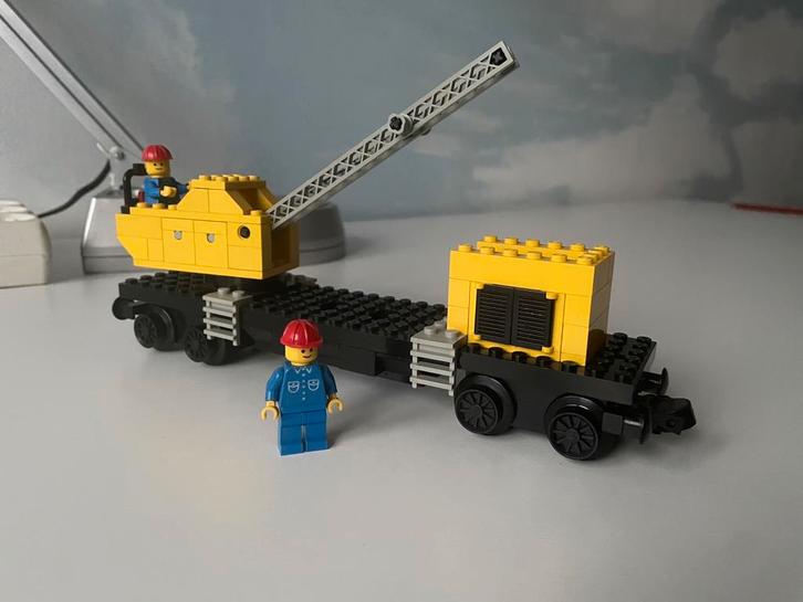 Lego 7814 crane wagon uit 1980 compleet, Kinderen en Baby's, Speelgoed | Duplo en Lego, Gebruikt, Lego, Complete set, Ophalen of Verzenden