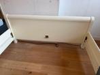 Mooie crèmekleurige tweepersoons bedframe, Huis en Inrichting, Ophalen, Tweepersoons, 140 cm, Hout