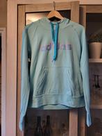 ADIDAS hoodie. Licht blauw met neon roze accenten. Maat 42., Kleding | Dames, Truien en Vesten, Maat 42/44 (L), Ophalen of Verzenden
