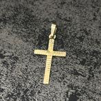 14 karaat gouden kruis hanger kettinghanger kruis jezus, Ophalen of Verzenden, Zo goed als nieuw, Goud, Kruis of Symbool