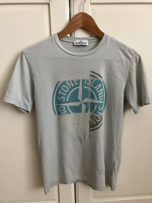 T-shirt, exclusief merk (SI), maat 156, lichtblauw & opdruk, Kinderen en Baby's, Kinderkleding | Maat 152, Zo goed als nieuw, Jongen
