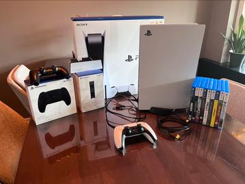 PS5 Disc met veel spellen in uitmuntende staat!!! beschikbaar voor biedingen