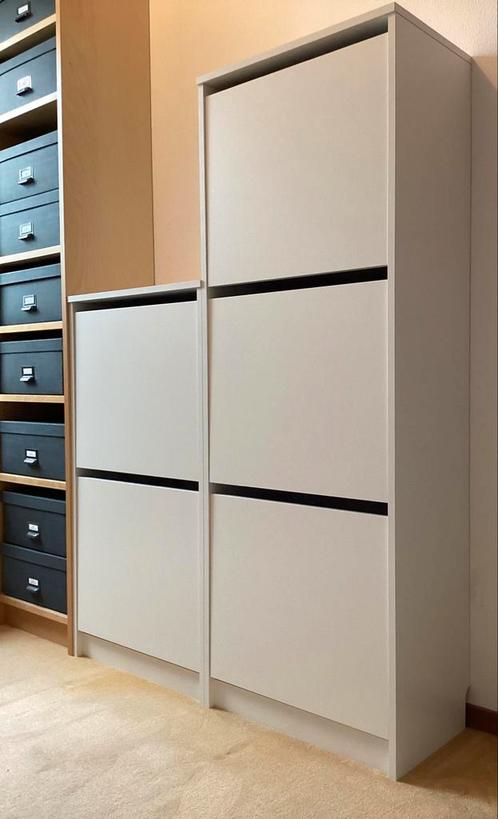 Ikea Bissa schoenenkast (laag) wit, Huis en Inrichting, Kasten | Schoenenkasten, Gebruikt, Ophalen