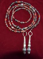 Halsketting antieke granaten en agaat - bodemvondst Jemen, Antiek en Kunst, Verzenden