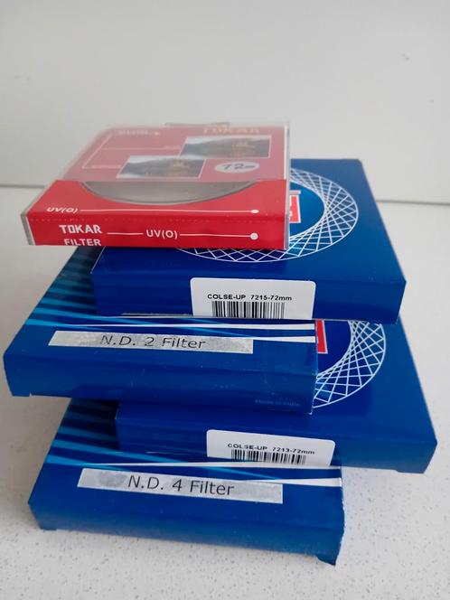 72mm filterset. 5 verschillende. 1x UV/2x GRIJS/2x macro-voo, Audio, Tv en Foto, Fotografie | Filters, Nieuw, UV-filter, 70 tot 80 mm