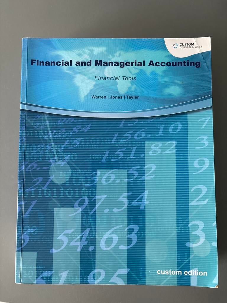 Financial and Managerial Accounting - Warren, Boeken, Studieboeken en Cursussen, Ophalen of Verzenden, Beta, Zo goed als nieuw
