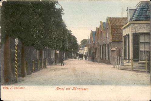 Maarssen uitg J. Goetheer  st 1907, Verzamelen, Ansichtkaarten | Nederland, Gelopen, Utrecht, Voor 1920, Verzenden
