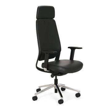 MN Directie Kunstleder Bureaustoel Zwart beschikbaar voor biedingen