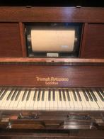 Antieke Triumph Autopiano Pianola - Londen, Muziek en Instrumenten, Piano's, Ophalen of Verzenden, Gebruikt, Bruin, Piano