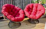 Ronde tuinkussens diameter 130cm kleur rood (stoelen gratis), Tuin en Terras, Tuinmeubel-accessoires, Ophalen, Zo goed als nieuw