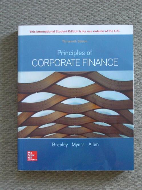 Principles of corporate Finance * ISBN 9781260565553., Boeken, Studieboeken en Cursussen, Nieuw, WO, Ophalen of Verzenden