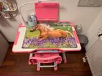 Roze Kinder Bureau met Stoel, Kinderen en Baby's, Ophalen, Zo goed als nieuw, Tafel(s) en Stoel(en)