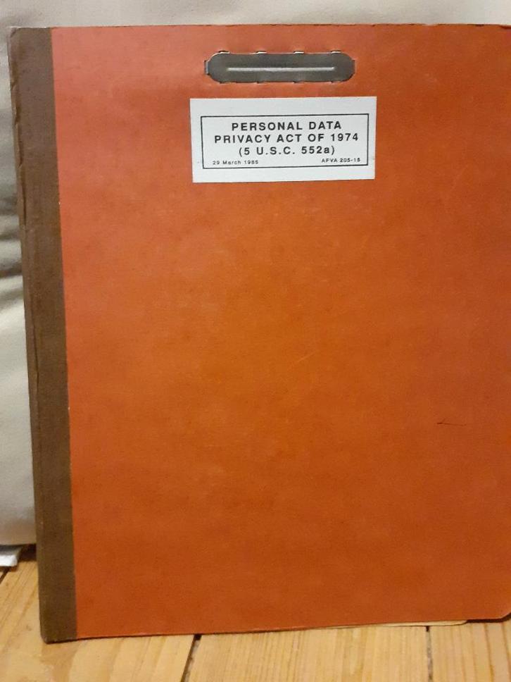 US Airforce personeelsdossier, Verzamelen, Militaria | Algemeen, Luchtmacht, Overige typen, Amerika, Ophalen of Verzenden