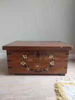 Zweedse oude houten  beschilderde dekenkist, Minder dan 50 cm, Gebruikt, 50 tot 100 cm, Ophalen of Verzenden