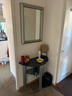 Sidetable en spiegel voor in de hal, Ophalen, 100 tot 150 cm, Zo goed als nieuw, 25 tot 50 cm
