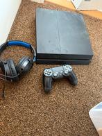 Playstation 4 inclusief koptelefoon en controller, Ophalen, Met 1 controller, Original, 500 GB