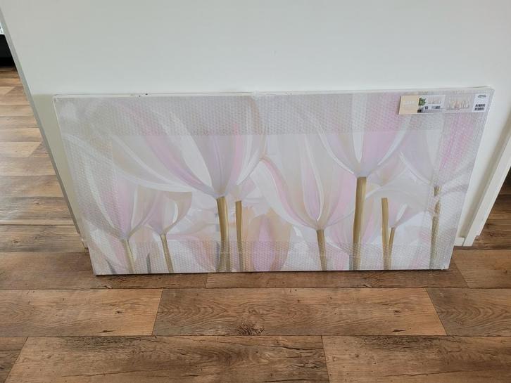 nieuw schilderij/canvas tulpen, Huis en Inrichting, Woonaccessoires | Schilderijen, Tekeningen en Foto's, Nieuw, Schilderij, 50 tot 75 cm