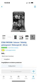 Etna vw339m Vaatwasser 4 jaar oud., Ophalen, Zo goed als nieuw, Inbouw, 45 tot 60 cm
