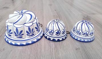 vintage blauw wit delfts keuken decor, 3 stuk beschikbaar voor biedingen
