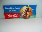 Emaille bord Coca Cola, Verzamelen, Ophalen of Verzenden, Zo goed als nieuw, Reclamebord
