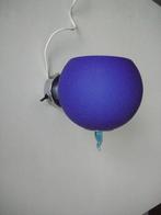 Wandlamp blauw glas retro - zeer nette staat, Huis en Inrichting, Lampen | Wandlampen, Ophalen, Glas, Retro