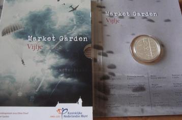 Vijf euro munt vijfje Market Garden 2019 zilver proof beschikbaar voor biedingen