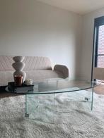 Glazen salontafel - vitage - gaat weg ivm verhuizing, Ophalen, Vintage, modern