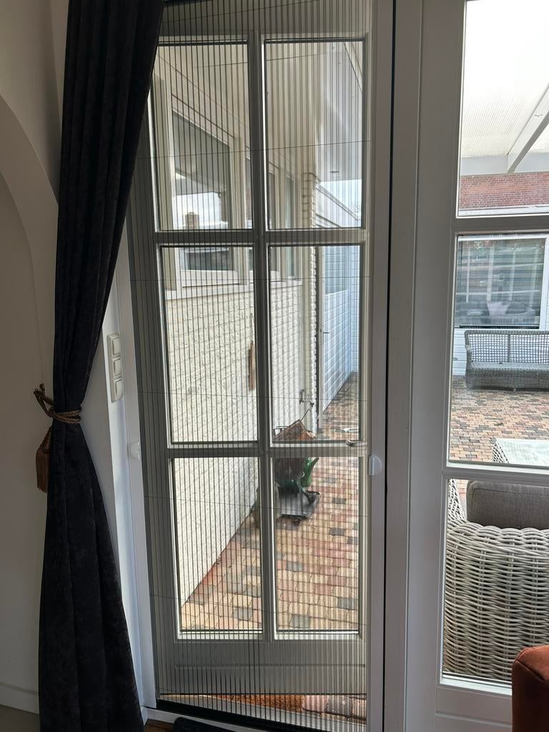 Unilux verstelbare plissé hordeur - 2.475 x 0.90, Doe-het-zelf en Verbouw, Deuren en Horren, Ophalen, 80 tot 100 cm, 215 cm of meer