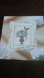 Borduurpatroon van lanarte, vaas met kip wel met potlood in, Hobby en Vrije tijd, Borduren en Borduurmachines, Ophalen of Verzenden