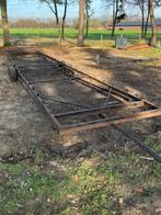Onderstel voor Caravan of Chalet – 11 meter – Dubbele as, Ophalen, Gebruikt