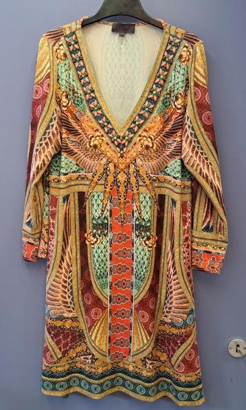 Hale Bob boho-chic jurk multicolor print maat XS nr 49390 beschikbaar voor biedingen