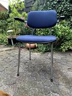 Gispen stoel 1235, Huis en Inrichting, Stoelen, Ophalen, Blauw, Zo goed als nieuw, Metaal
