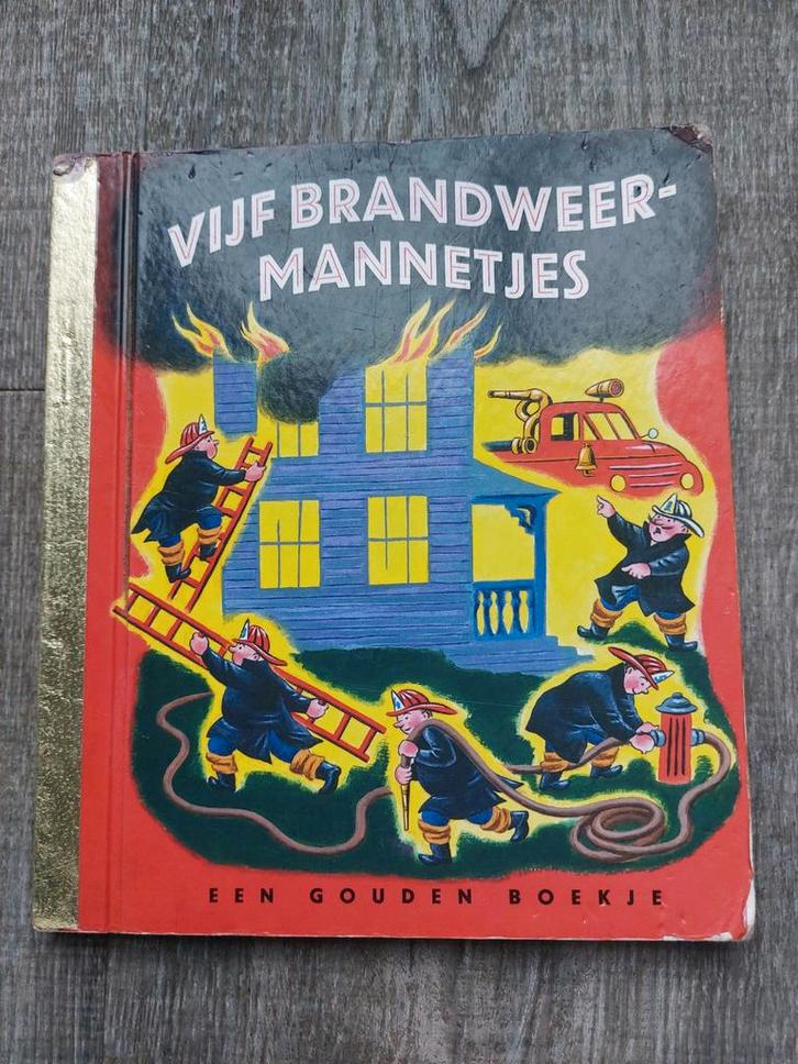 Vijf Brandweermannetjes - Gouden Boekje, Boeken, Kinderboeken | Jeugd | onder 10 jaar, Gelezen, Sprookjes, Ophalen of Verzenden
