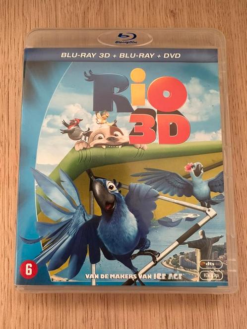 Rio 3D Bluray + Blu-Ray + DVD (NL uitgave), Cd's en Dvd's, Blu-ray, Zo goed als nieuw, Tekenfilms en Animatie, 3D, Ophalen of Verzenden