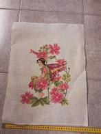 Prachtige borduurwerken elfjes met bloemen, Hobby en Vrije tijd, Borduren en Borduurmachines, Ophalen of Verzenden, Zo goed als nieuw