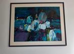 Abstract olieverf schilderij van Gerda Elfring, Antiek en Kunst, Ophalen