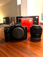 Sony A7 II + 50mm 1.8 lens, batterygrip en accessoires, Ophalen of Verzenden, Gebruikt, Sony