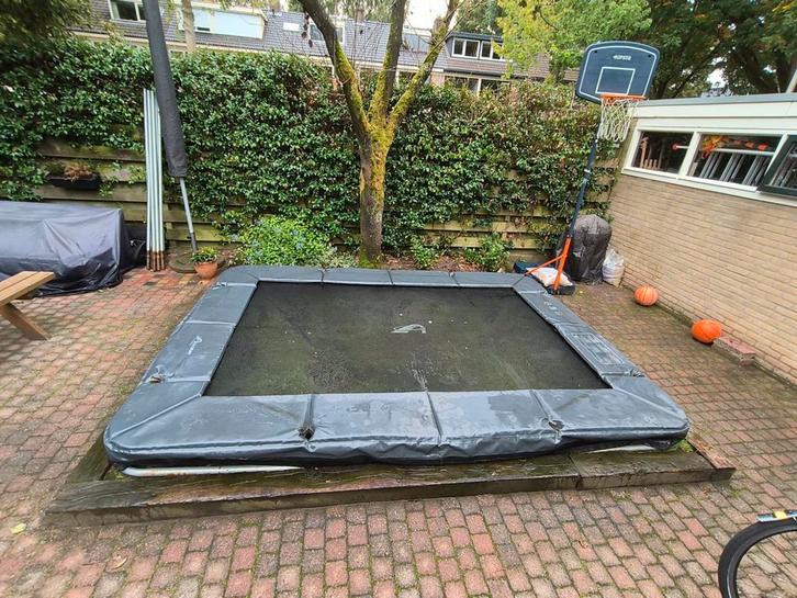 Trampoline Akrobat (incl. nieuw PRIMUS springdoek) 335x244, Kinderen en Baby's, Speelgoed | Buiten | Trampolines, Gebruikt, Ophalen of Verzenden