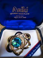 Vergulde Broche met Paua Schelp - New Zealand, Sieraden, Tassen en Uiterlijk, Broches, Overige materialen, Minder dan 4 cm, Ophalen of Verzenden