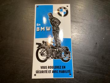 Emaille schild FransBMW DEALER Reclamebord beschikbaar voor biedingen