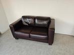 Twee en drie zits leren banken, Ophalen, Gebruikt, Rechte bank, Leer