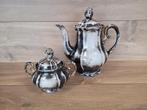 Jugendstil thee / koffiepot met suikerpot, Overige typen, Onbekend, Ophalen of Verzenden, Zo goed als nieuw