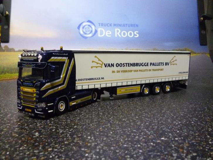 WSI Scania Van Oostenbrugge met certificaat, Hobby en Vrije tijd, Modelauto's | 1:50, Nieuw, Bus of Vrachtwagen, Wsi, Ophalen of Verzenden