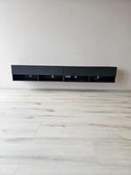 Meubella zwevend tv meubel dubbel mat zwart, Ophalen, Gebruikt, 150 tot 200 cm, Minder dan 100 cm