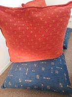 Set van 8 sierkussens – decoratief & comfortabel, Ophalen, Zo goed als nieuw, Blauw, Vierkant