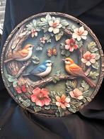 Houten Wandbord Tuin met Vogels, Huis en Inrichting, Woonaccessoires | Wanddecoraties, Ophalen of Verzenden, Nieuw